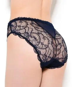 Slip Haut Soir De Venise De Chez Lise Charmel. -SOUTIEN-GORGE Soldes Boutique Slip haut Lise Charmel Soir de Venise Bleu marine ACA0303 BV dos