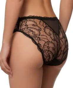 Slip Haut Soir De Venise De Chez Lise Charmel. -SOUTIEN-GORGE Soldes Boutique Slip haut Lise Charmel Soir de Venise Noir ACA0303 ND profil