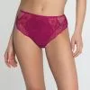 Slip Haut Ligne Sublime En Dentelle De La Marque De Lingerie Française Lise Charmel, Coloris Fuchsia Sublime. -SOUTIEN-GORGE Soldes Boutique Slip haut Lise Charmel Sublime en dentelle fuchsia ACH0313 FS 1