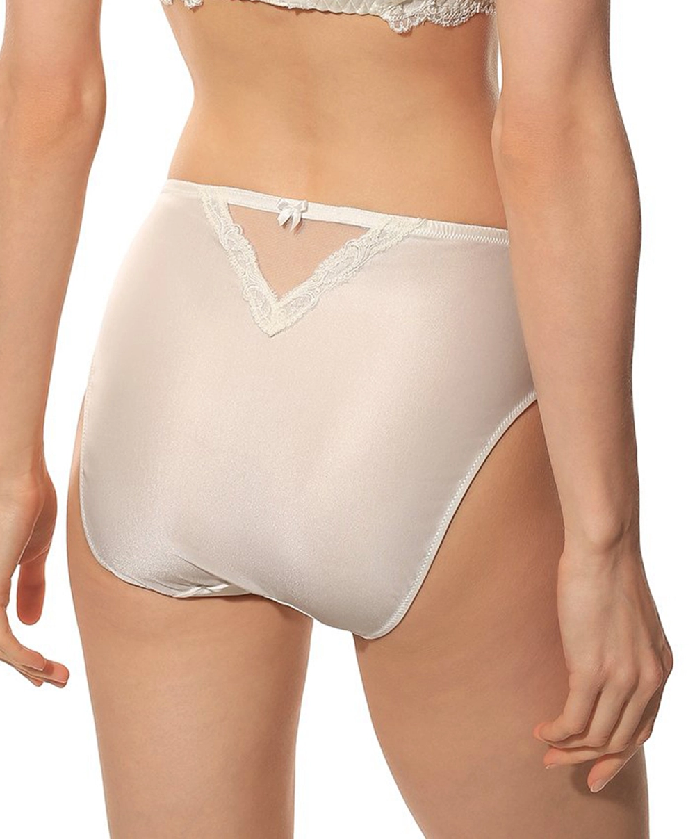 Slip Haut En Soie Lise Charmel Collection Splendeur Soie Coloris écru Nacre (=ivoire). 6 Slip Haut En Soie Lise Charmel Collection Splendeur Soie Coloris écru Nacre (=ivoire). – Image 4