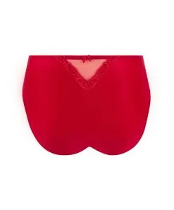 Slip Haut En Soie Lise Charmel Collection Splendeur Soie, Coloris Rouge. -SOUTIEN-GORGE Soldes Boutique Slip haut en soie Lise Charmel Splendeur soie rouge rouge ACC0380 RS 1002