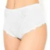 Slip Haut Grande Taille Collection De Lingerie Permanente Dressing Floral De Chez Lise Charmel, Coloris Blanc.  -SOUTIEN-GORGE Soldes Boutique Slip haut grande taille Lise Charmel Dressing Floral blanc blanc BCC0388 BL 501
