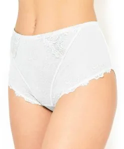 Slip Haut Grande Taille Collection De Lingerie Permanente Dressing Floral De Chez Lise Charmel, Coloris Blanc. 