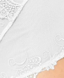 Slip Haut Grande Taille Collection De Lingerie Permanente Dressing Floral De Chez Lise Charmel, Coloris Blanc.  -SOUTIEN-GORGE Soldes Boutique Slip haut grande taille Lise Charmel Dressing Floral blanc blanc BCC0388 BL 503