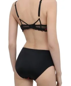 Eprise De Lise Charmel Slip Haut Grande Taille De La Collection De Lingerie Rencontre Intime Par Éprise De Lise  Charmel. -SOUTIEN-GORGE Soldes Boutique Slip haut grande taille Rencontre Intime Eprise de Lise Charmel noir et rouge BCG0390 SF 3