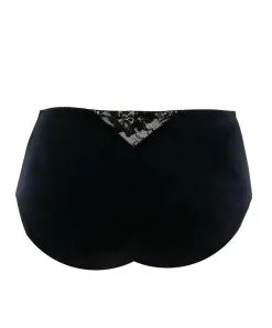 Eprise De Lise Charmel Culotte Taille Haute Par Éprise De Lise Charmel Collection Dentelle Lotus Coloris Noir Lilas. -SOUTIEN-GORGE Soldes Boutique Slip haut grande taille dentelle lotus Eprise de Lise Charmel noir lilas BCG0325 NL packshot dos