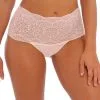 Slip Haut Invisible Stretch En Dentelle Collection Lace Ease De Chez Fantasie Lingerie, Coloris Blush (=rose Poudré). -SOUTIEN-GORGE Soldes Boutique Slip invisible stretch taille haute dentelle Fantasie Lace Ease blush FL2330 BLH oast brun FL2326 CRT 7