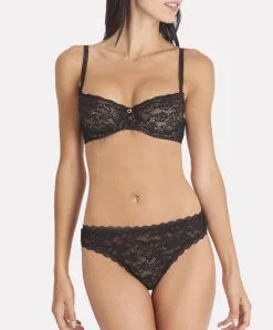 Culotte Italienne De La Collection Lingerie Permanente Rosessence Par Aubade Paris. -SOUTIEN-GORGE Soldes Boutique Slip italien Aubade rosessence noir KK27 2