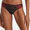 Culotte Italienne Sexy Collection Mélodie D'Été De Chez Aubade, Coloris Black Cherry. -SOUTIEN-GORGE Soldes Boutique Slip italien Melodie d ete black cherry Aubade rouge et noir IC27 BCHE 1