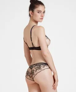 Slip Italien Collection Trésor Infini De Chez Aubade, Coloris Black Magic. -SOUTIEN-GORGE Soldes Boutique Slip italien Tresor Infini black magic Aubade noir ID27 BMAG 4