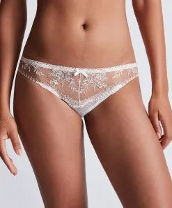 Slip Italien Collection Trésor Infini De Chez Aubade, Coloris White Wind.