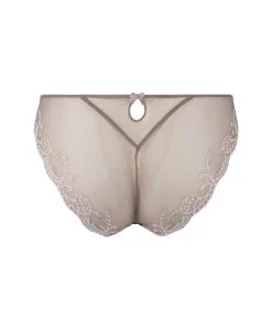 Slip Italien En Soie Lise Charmel Collection Splendeur Soie Coloris Splendeur Vison. -SOUTIEN-GORGE Soldes Boutique Slip italien en soie Lise Charmel Splendeur Soie vison taupe ACC0780 SV 1