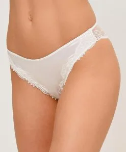 Culotte Italienne En Soie Lise Charmel Collection Splendeur Soie Coloris écru Nacre (=ivoire).