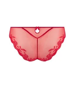 Culotte Italienne En Soie Lise Charmel Collection Splendeur Soie, Coloris Rouge. -SOUTIEN-GORGE Soldes Boutique Slip italien en soie Lise Charmel Splendeur soie rouge rouge ACC0780 RS 1002