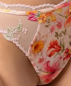 Culotte Italienne De La Collection Désir En Fleur Présentée Par Lise Charmel. -SOUTIEN-GORGE Soldes Boutique Slip italien seduction Lise Charmel Desir en fleur multicolore fleurs soleil ACG0785 FS fashion 3