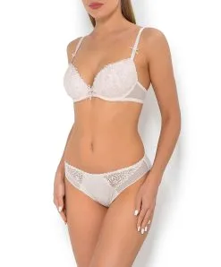 ANTINÉA DE LISE CHARMEL Slip Italien "Séduction" Collection Fashion Guipure De La Marque De Lingerie Antinéa Par Lise Charmel, Coloris Blanc. -SOUTIEN-GORGE Soldes Boutique Slip seduction Antinea de Lise Charmel Fashion guipure blanc CCC0701 BL 3