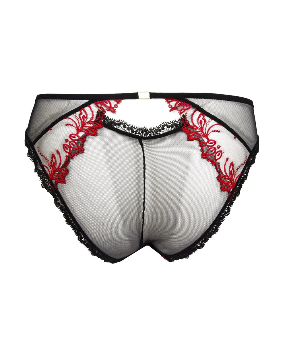 Culotte Italienne Noire Et Rouge Collection Invitation Sexy De Chez Lise Charmel. 8 Culotte Italienne Noire Et Rouge Collection Invitation Sexy De Chez Lise Charmel. – Image 6