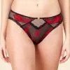 Culotte Italienne Noire Et Rouge Collection Invitation Sexy De Chez Lise Charmel. -SOUTIEN-GORGE Soldes Boutique Slip seduction Lise Charmel Invitation Sexy noir et rouge sexy flash ACG0790 SF 10