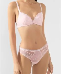 Slip Italien Collection Fleur Citadine De La Marque De Lingerie Française Lise Charmel.   -SOUTIEN-GORGE Soldes Boutique Slip seduction Lise Charmel fleur citadine pink rose poudre ACG0721 PC 5