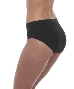Slip Invisible Stretch Collection Smoothease De Chez Fantasie Lingerie. -SOUTIEN-GORGE Soldes Boutique Slip stretch invisible Fantasie Smoothease Noir FL2329 BLK profil
