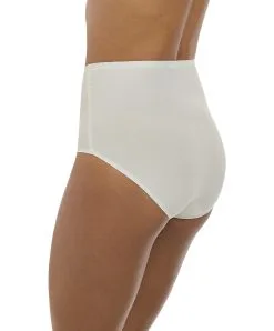 Slip Haut Invisible Stretch Collection Smoothease De Chez Fantasie Lingerie. -SOUTIEN-GORGE Soldes Boutique Slip stretch invisible taille haute Fantasie Smoothease ivory nacre FL2328 IVY profil