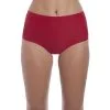 Slip Haut Invisible Stretch Collection Smoothease De Chez Fantasie Lingerie. 2 Slip Haut Invisible Stretch Collection Smoothease De Chez Fantasie Lingerie. -SOUTIEN-GORGE Soldes Boutique Slip stretch invisible taille haute Fantasie Smoothease red rouge FL2328 RED face