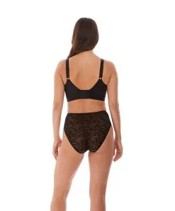 Slip Taille Haute Noir Collection Permanente Impression De Chez Fantasie Par Wacoal. -SOUTIEN-GORGE Soldes Boutique Slip taille haute Fantasie Impression Noir FL5855 BLK ensemble dos