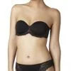 Simone Perele Soutien-gorge Sans Bretelles Caressence De Simone Pérèle -SOUTIEN-GORGE Soldes Boutique Soutien gorge Sans Bretelles Lisse Simone Perele Caressence Noir 12J300 Face