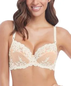 Wacoal Soutien-gorge à Armatures "classique" Collection Embrace Lace Coloris Naturally Nude Ivory.