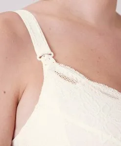 Simone Perele Soutien-gorge D'allaitement Armatures Amovibles Grande Taille En Coton Simone Pérèle De La Ligne De Lingerie Permanente Eden, Coloris Naturel (=ivoire). -SOUTIEN-GORGE Soldes Boutique Soutien gorge allaitement armatures amovibles grande taille Simone Perele Eden naturel ivoire 12E399 030 13