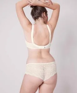 Simone Perele Soutien-gorge D'allaitement Armatures Amovibles Grande Taille En Coton Simone Pérèle De La Ligne De Lingerie Permanente Eden, Coloris Naturel (=ivoire). -SOUTIEN-GORGE Soldes Boutique Soutien gorge allaitement armatures amovibles grande taille Simone Perele Eden naturel ivoire 12E399 030 16