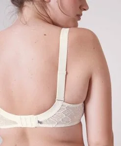 Simone Perele Soutien-gorge D'allaitement Armatures Amovibles Grande Taille En Coton Simone Pérèle De La Ligne De Lingerie Permanente Eden, Coloris Naturel (=ivoire). -SOUTIEN-GORGE Soldes Boutique Soutien gorge allaitement armatures amovibles grande taille Simone Perele Eden naturel ivoire 12E399 030 18