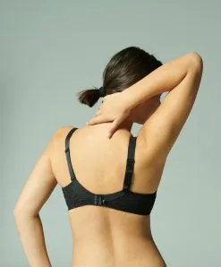 Simone Perele Soutien-gorge D'allaitement Armatures Amovibles Grande Taille En Coton Simone Pérèle De La Ligne De Lingerie Permanente Eden, Coloris Noir. -SOUTIEN-GORGE Soldes Boutique Soutien gorge allaitement armatures amovibles grande taille Simone Perele Eden noir 12E399 015 5