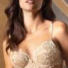 Soutien-gorge Armatures Collection De Lingerie Permanente Dressing Floral De Chez Lise Charmel, Coloris Ambre Nacre. 