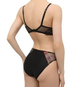 Soutien-gorge Armature Collection Fleurs De Nuit Coloris Nuit Summer (=noir Et Multicolore) Par Lise Charmel. -SOUTIEN-GORGE Soldes Boutique Soutien gorge armature Lise Charmel Fleurs de nuit noir et multicolore nuit summer ACG6073 NS 4