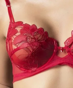 Soutien-gorge Armatures Emboitant Lise Charmel De La Collection Lingerie De Charme Glamour Couture, Coloris Glam Désir (=rouge Passion). 10 Soutien-gorge Armatures Emboitant Lise Charmel De La Collection Lingerie De Charme Glamour Couture, Coloris Glam Désir (=rouge Passion). -SOUTIEN-GORGE Soldes Boutique Soutien gorge armature Lise Charmel Glamour Couture glam desir rouge ACH6007 GD fashion 3