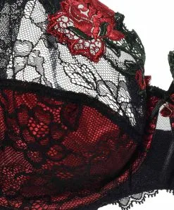 Soutien-gorge Armature Maestria Andalouse De Lise Charmel. -SOUTIEN-GORGE Soldes Boutique Soutien gorge armature Lise Charmel Maestria Andalouse Noir et rouge ACC6057 detail