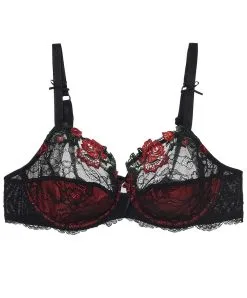 Soutien-gorge Armature Maestria Andalouse De Lise Charmel. -SOUTIEN-GORGE Soldes Boutique Soutien gorge armature Lise Charmel Maestria Andalouse Noir et rouge ACC6057 visuel