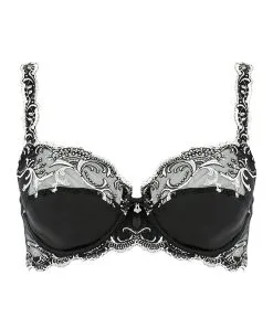 Soutien-gorge Armature Lise Charmel Collection Splendeur Soie. -SOUTIEN-GORGE Soldes Boutique Soutien gorge armature Lise Charmel Splendeur Soie noir ACC6080 SN packshot face