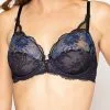 Soutien-gorge Emboitant Lise Charmel Collection Fête Précieuse. -SOUTIEN-GORGE Soldes Boutique Soutien gorge armature Lise Charmel fete precieuse noir et bleu ACG6077 NP