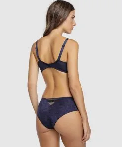ANTINÉA DE LISE CHARMEL Soutien-gorge Armature Grande Taille Antinéa De Lise Charmel Collection Nature Urbaine Coloris Bleu Orion (=aubergine). -SOUTIEN-GORGE Soldes Boutique Soutien gorge armature bien etre Antinea de Lise Charmel Nature Urbaine bleu orion bleu fonce DCG6196 BO 4