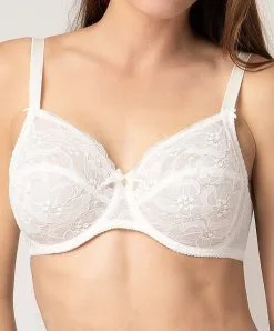 ANTINÉA DE LISE CHARMEL Soutien-gorge Armature Grande Taille Ivoire Collection Pergola Dentelle De La Marque De Lingerie Antinéa Par Lise Charmel.
