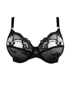 Soutien-gorge Couvrant Grande Taille à Armatures Ligne Sublime En Dentelle De La Marque De Lingerie Française Lise Charmel.  -SOUTIEN-GORGE Soldes Boutique Soutien gorge armature bien etre Lise Charmel Sublime en dentelle noir ACH6113 NO 101