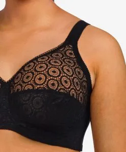 Soutien-gorge Armaturé Enveloppant De La Collection De Lingerie Vintage Chic Fête Par Chantelle Paris. -SOUTIEN-GORGE Soldes Boutique Soutien gorge armature enveloppant lingerie vintage Chantelle Fete noir C19600 011 3
