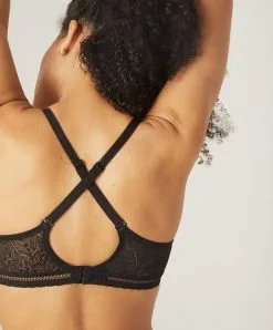 Simone Perele Soutien-gorge Moulé En Dentelle Simone Pérèle Collection Comète Noir. -SOUTIEN-GORGE Soldes Boutique Soutien gorge armature moule Simone Perele comete noir 12S324 015 5