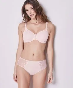 Simone Perele Soutien-gorge Emboitant à Armatures Moulé Rigide Simone Pérèle Collection De Lingerie Permanente Andora Coloris Poudre.  -SOUTIEN-GORGE Soldes Boutique Soutien gorge armature moule rigide Simone Perele Andora poudre rose pastel 131382 383 3