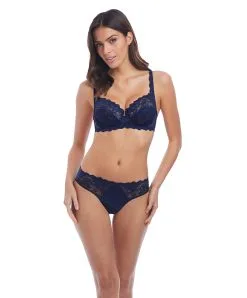 Soutien-gorge Armatures Wacoal Eglantine Coloris Ink/bleu Marine. -SOUTIEN-GORGE Soldes Boutique Soutien gorge armatures Wacoal Eglantine navy blue Ink WEBFA662 INK ensemble