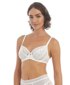 Soutien-gorge à Armatures Sexy De La Nouvelle Collection De Lingerie Blanche Raffiné De Chez Wacoal. -SOUTIEN-GORGE Soldes Boutique Soutien gorge armatures couvrant Wacoal Raffine blanc WE148001 WHE 2