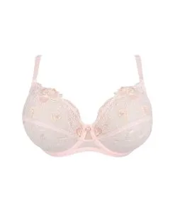 Soutien-gorge Couvrant Grande Taille à Armatures De La Nouvelle Ligne De Lingerie Sexy Rose De Venise Par Lise Charmel. -SOUTIEN-GORGE Soldes Boutique Soutien gorge armatures grande taille Bien etre Lise Charmel Rose de Venise desir venise rose poudre BCH6121 DV 1
