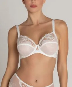 Soutien-gorge Couvrant Grande Taille à Armatures "Bien-être" Ivoire Collection De Lingerie Nuptiale Source Beauté Par Lise Charmel. -SOUTIEN-GORGE Soldes Boutique Soutien gorge armatures grande taille Bien etre Lise Charmel Source Beaute ecru nacre ivoire BCH6172 EN 1